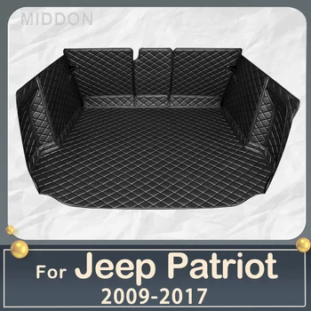 Tronco de carro tapete para Jeep Patriot 2009 2010 2011 2012 2013 2014 2015 2016 2017 carga forro de carpete acessórios de decoração tampa