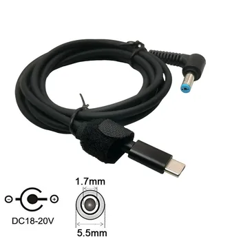 PD USB C a 5.5x1.7mm Adaptador Macho Magro Dica Conversor de Carga Conector para Acer Aspire E3 E5 V3 A114 A515 F15 Mais do Poder do Portátil
