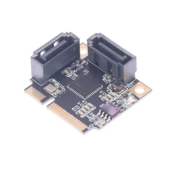 H1111Z Adicionar Em Cartões Mini PCI E PCI Express para 2 Portas SATA 3.0 Conversor de HDD SSD SATA3 Controlador de Placa de Expansão SATA Multiplicador