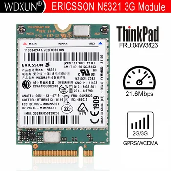 Novo Ericsson N5321 N5321gw de banda Larga Móvel Hspa+ Ngff Fru:04w3842 04w3823 de Carbono X230s X240s T431s T440 S540 W540 Wcdma