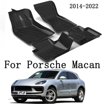 LHD Carro Tapetes Porsche Para o Mundo de 2022 2021 2019 2020 2014 TPE Movimentação da mão Esquerda com Carro Automático Tapetes de Carpete Acessórios
