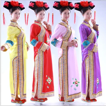 Novo Chegar Moda Chinesa Dança Folclórica Dinastia Qing Trajes De Princesa Roupas Chinês Tradicional Traje