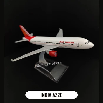 Escala De 1:400 Metal Modelo De Aeronave, Air India A320.Réplica De Avião Fundido De Aviação Avião Coleção De Miniatura De Arte Enfeite Brinquedo