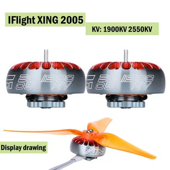 4pcs iFlight de XAÇÃO de 2005 4-6S Motor Brushless 1900KV / 2550KV com Nazgul Cine 5030 Hélice para Micro Racing Drones Quadro