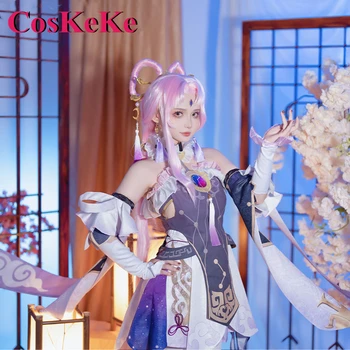 CosKeKe Fu Xuan Cosplay Anime Honkai: Estrela Ferroviário Traje Elegante E Doce Vestido Formal Mulheres Festa De Halloween Papel De Jogar Roupa