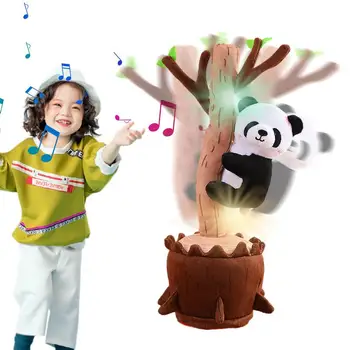Panda Dançando Árvore De Escalada Brinquedo Eletrônico Cantando Brinquedo De Pelúcia No Pote De Shake De Brinquedos Repetir Músicas Para Meninas Meninos Da Criança