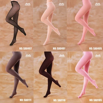 11 Cores HASUKI SA01 SA04 1/12 3D Sexy Shereo Meias Arrastão Perfeita meia-Calça Legging Meias para 6 polegadas Figura de Ação