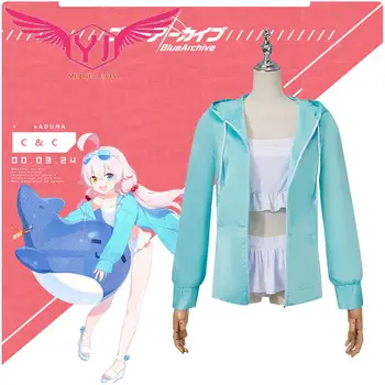 Jogo Azul Arquivo Takanashi Hoshino Traje Cosplay uniforme Escolar, roupas para Meninas Jk Roupa Alloween Festa Cospaly