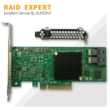 ZUPOINT LSI 9300-8I Placa de Controlador RAID SAS3008 SATA, PCI-E 12Gbps P16 DELE modo Para ZFS FreeNAS unRAID Expansor Cartão