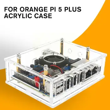 Laranja Pi 5 Plus Acrílico Transparente Caixa Opcional De Refrigeração Ventilador Do Dissipador De Calor Para 5 Plus D2d2