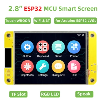 ESP32 MCU 2.8 Polegadas, Visor Inteligente para o Arduino LVGL wi-FI Bluetooth Toque WROOM 240*320 Tela de LCD TFT de Módulo com Tutoriais