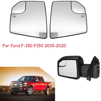 Carro Da Frente Aquecidos Porta Do Lado Do Asa De Espelho De Vista Traseira Da Lente Vidro Espelho Retrovisor Vidro Para A Ford F-150 F150 2015 2016 2017 2018 ~ 2020