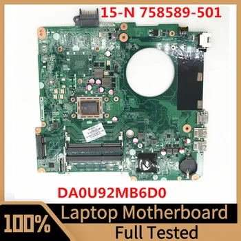 758589-601 758589-501 758589-001 placa-mãe Para o HP 15-N Laptop placa-Mãe DA0U92MB6D0 Com o A10-4655M de CPU de 100% Totalmente Testado Bom