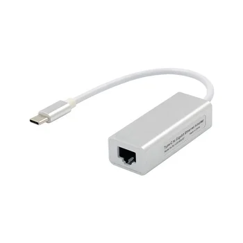 Alumínio USB3.1 tipo C para a placa de Adaptador de Rede USB, LAN o adaptador de USB para adaptador de LAN RTL8153 Chipset usb 3.1 1000M