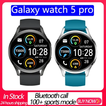 para Samsung Galaxy Assista 5 Pro Homens Mulheres de Chamada Bluetooth Smartwatch coreano Suporte Completo a Tela de Toque IP68 Impermeável relógio de Pulso