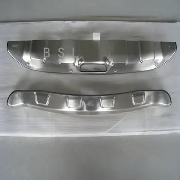 Adequado para 2015-2018 Honda XRV de aço inoxidável frente e traseira da placa de protecção, pára-choques dianteiro e traseiro pára-choques placa de protecção