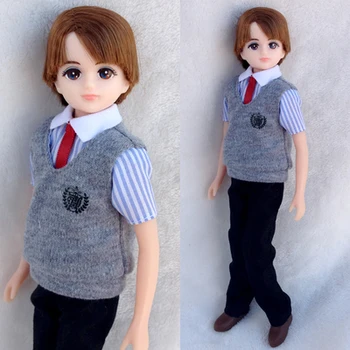 o novo menino Doll Licca namorado macho bjd boneca doll Licca 25cm de altura boneca com roupas e sapatos