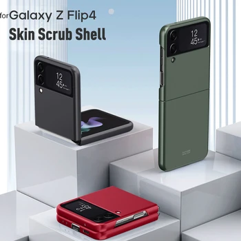 Para Samsung Galaxy Z Flip 4 Case de Silicone Fosco de Borracha Dura PC Caso Protetor Para Samsung Z 4 Flip Cover Galaxy Z Flip 4 Caso