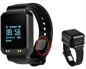 Xexun Inviolável GPS Pulseira de frequência Cardíaca Pressão Arterial Monitor Inteligente Pulseira Inteligente Relógio Com Tela de Toque para o Prisioneiro