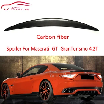 Para Maserati GT GranTurismo 4.2 T 2 Portas de Fibra de Carbono de Trás do Tronco de Inicialização Lip Spoiler 2006-2011,Não Conversíveis