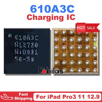 3Pcs 610A3C Para iPad Pro3 11 12.9 Carregamento CI BGA USB Carregador de IC Circuitos Integrados Chip Chipset