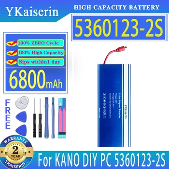 YKaiserin Bateria 6800mAh Para KANO DIY PC 5360123-2S 53601232S Digital Bateria