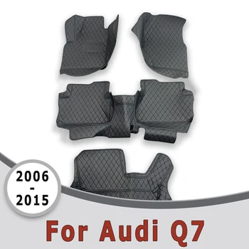 Tapete para carros da Audi Q7 2015 2014 2013 2012 2011 2010 2009 2008 2007 2006 (7 lugares) Tapetes Acessórios de decoração Auto Peças