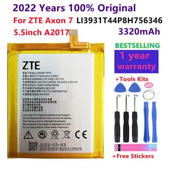 2022 Anos 100% Original Novo LI3931T44P8H756346 Bateria Para o ZTE Axon 7 5.5 polegadas A2017 Bateria 3320mAh Com Número de Rastreamento