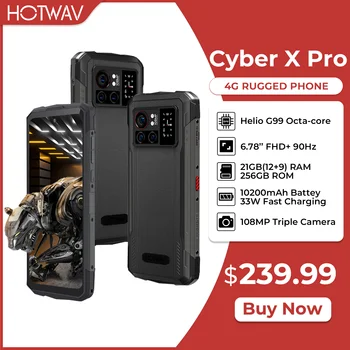 [Estreia mundial] HOTWAV Cyber X Pro Robusto G99 12GB+256GB 6.78