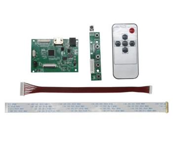 Ecrã LCD Controlador Remoto Compatível com HDMI VGA Áudio 30PIN EDP Driver da Placa de Controle Para PV156FHM-N20/N30 PT156FHM-N10