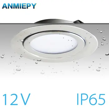 IP65 Spotlight 3W 5W 7W 12V DC 304 de Aço Inoxidável LED Tensão de Segurança ultra-fino de Cozinha em Casa de Jantar a Iluminação do Ponto de 14mm Slim