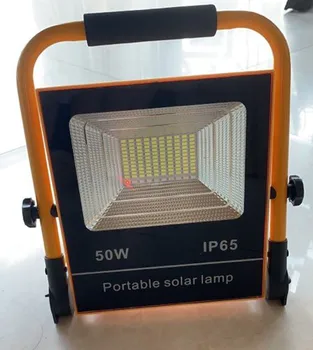 4PCS à prova d'água IP65 50W, 100W LED de Energia Solar Integrado Projector Portátil Recarregável do DIODO emissor de Luz de Emergência Lâmpada de Acampamento