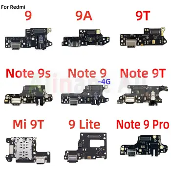 Original Para Xiaomi Redmi Nota 9 9A 9C 9T 9T 4G 5G Pro Rápido Carregamento do Carregador do USB da Placa de Porta de Conector de Microfone PCB Dock Cabo Flex 