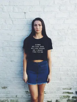 Sugarbaby Vir Como Você Está Cropped T-shirt, t-shirt Meninas Impressão Gráfica Tee Mulheres Hipster Punk Gótico Ganhos Kawaii Música Slogan tops