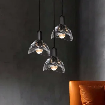 Pós-moderno de Luxo K9 de Cristal Luzes Pingente de Jantar, Bar Quarto de Cabeceira hanging Lamp Luminárias LED Simples e Criativas de Decoração de Casa