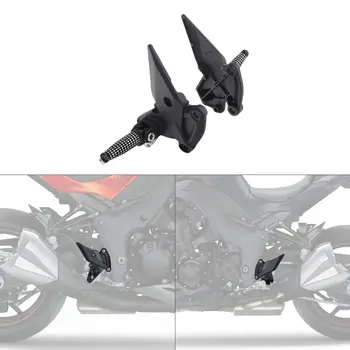 O Pé da frente Pinos de Pedais de apoio para os Pés Suporte Para a Kawasaki Z1000 ZR1000 2010-2020 Motocicleta