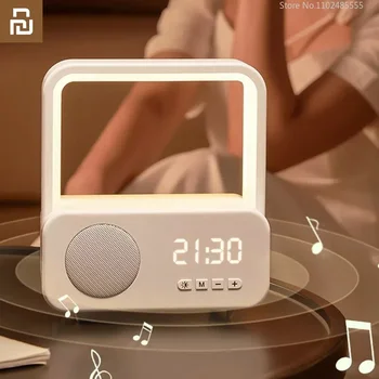 Novo Xiaomi Youpin de Som de Alta Definição Relógio AUX Orador de Bluetooth com Luzes de Alarme de Relógio de Cabeceira de Luz do alto-Falante sem Fio