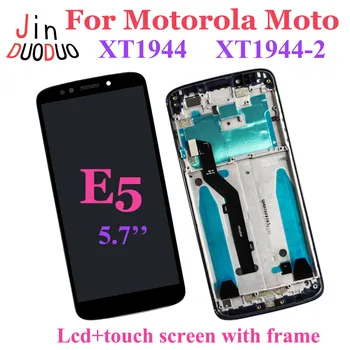 Para Motorola Moto E5 XT1944 Tela LCD Touch screen Digitalizador Assembly Com Moldura Para Moto E5 Lcd de Substituição US/Versão brasileira