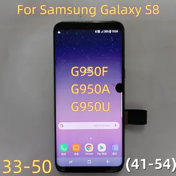 100% Original de LCD Para Samsung Galaxy S8 G950A Tela LCD Touch screen Digitalizador Assembly Com Moldura LCD S8 Peças de Reparo