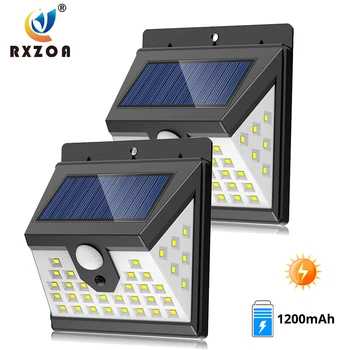40LED Luz Solar Exterior Impermeável Sensor de Movimento de Parede de Luz, Cofre de Parede, Adequado para Pátios, Garagens, Etc.