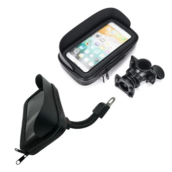 Impermeável, de Bicicleta, Motocicleta Telefone Móvel para Saco de Ciclismo do rearview do Guiador Caso de telefone de Suporte GPS suporte Para iPhone 8P XS