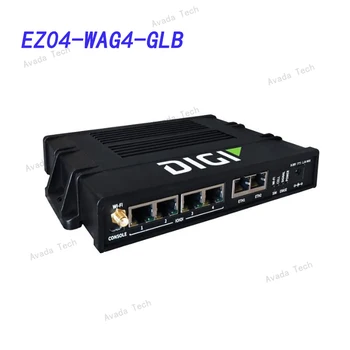 Avada Tecnologia EZ04-WAG4-GLB Din, Cabo Ethernet 1mCell Módulo ASB-1002-CMG4-GLBWifi e Celular, Antenas, fonte de Alimentação