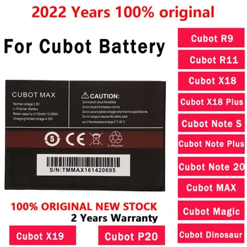 2022 Anos Novo 100% Original Bateria Para Cubot Dinossauro Magia MAX Nota: 20/20 Pro Note Plus NOTA S R9 R11 X18 X18 MAIS X19 P20
