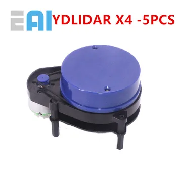 5 PCS EAI YDLIDAR X4 LIDAR Radar a Laser Scanner Variando o Módulo Sensor de 10 metros de 5KHz Variando a Frequência EAI YDLIDAR-X4 para ROS