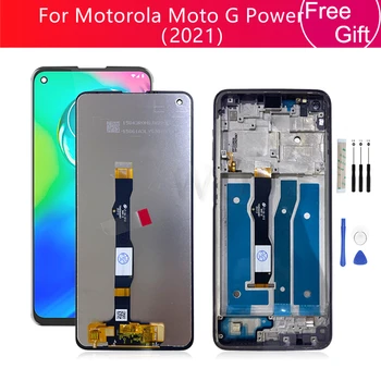 Para Motorola Moto G de Energia 2021 Tela LCD Touch screen Digitalizador Assembly Para Moto G Espelho Com Moldura de Substituição de Peças de Reparo