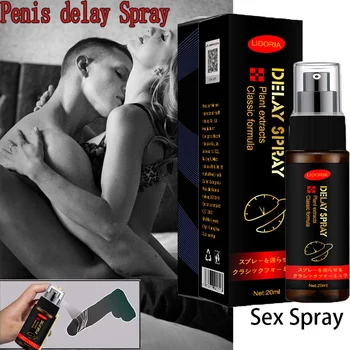 20ml Atraso do Sexo Spray de Sexo Para o Homem Macho Uso Externo, Anti Ejaculação precoce Duração De 60 Minutos da Ampliação do Pénis Pílulas