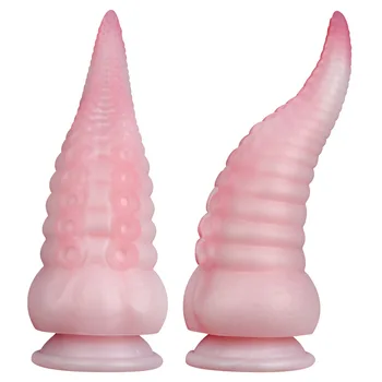 Vibrador Rosa Polvo Plug Anal Massagem Anal Plug Anal Ânus Expansão Massageador De Próstata Tentáculo Dildos Brinquedos Sexuais Com Ventosa