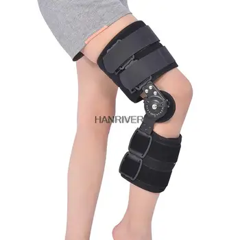 Ajustável de joelho fixo, apoio para as pernas do joelho fixo suporte rótula fratura de reabilitação titular