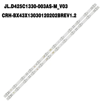 10PCS 20PCS Retroiluminação LED strip 12lamp CRH-BX43X13030120202BREV1.2 JL.D425C1330-003AS-M_V03 para Hisense 43h4000gm 43h4030f3