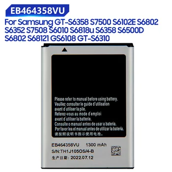 Bateria de substituição EB464358VU Para Samsung Galaxy S7500 S6102E S6802 S6818U S6358 S6500D S6812I GT-S6358 GT-S6310